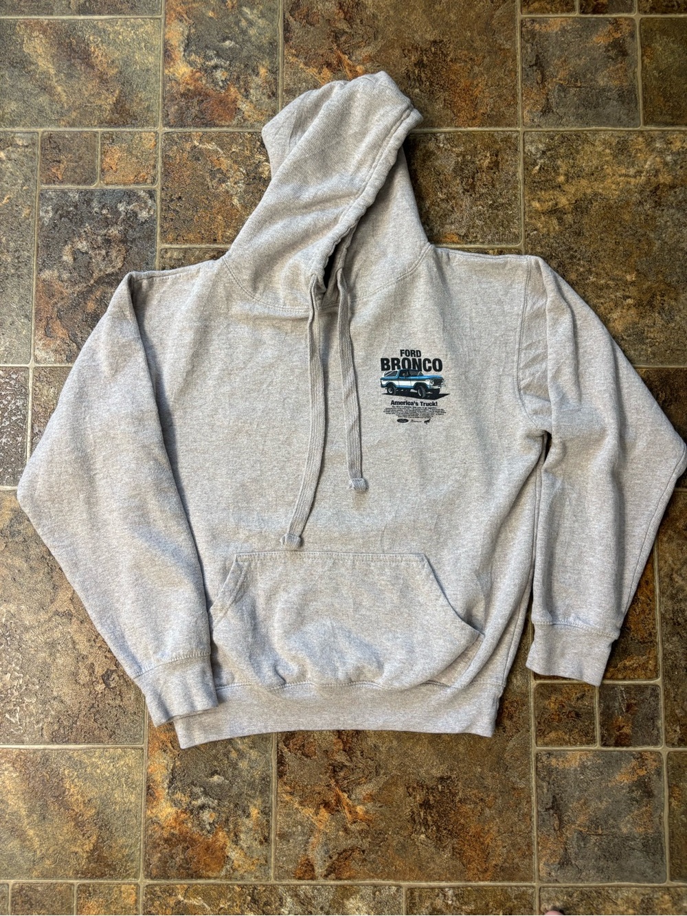 Ford Gray Bronco Pullover Hoodie